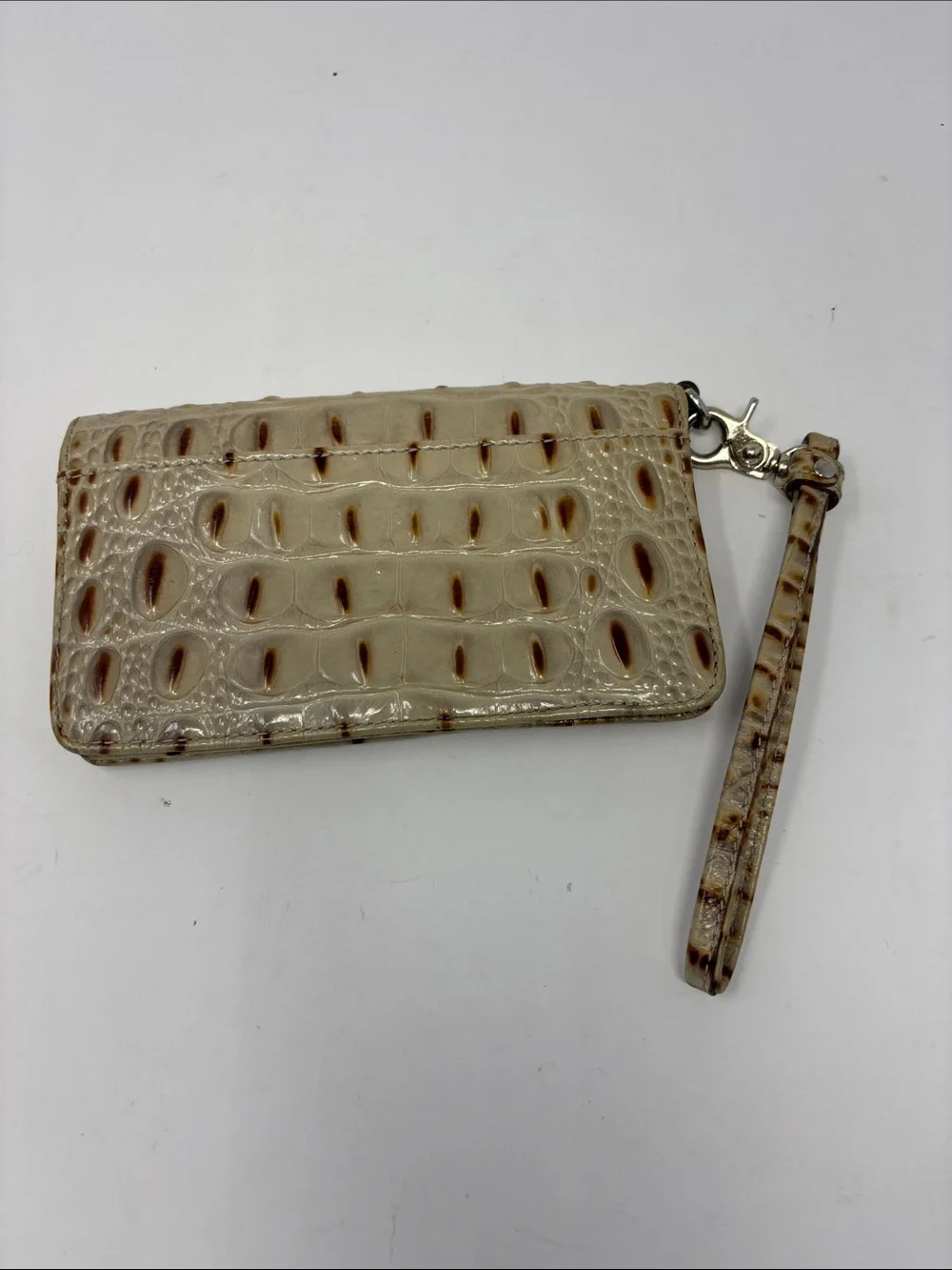 Brahmin croc embossed